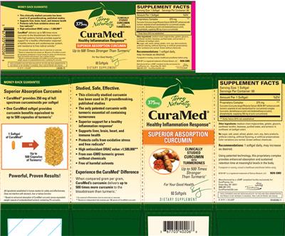 Photo of the Terry Naturally CuraMed 375 mg label