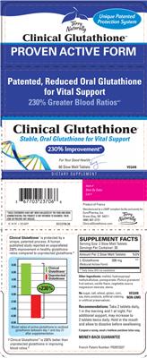 Photo of the Terry Naturally Clinical Glutathione label