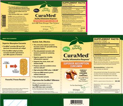 Photo of the Terry Naturally CuraMed 375 mg label