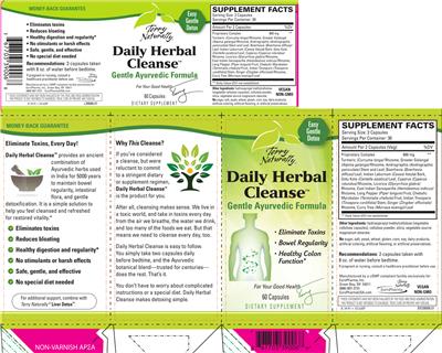Photo of the Terry Naturally Daily Herbal Cleanse label