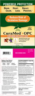 Photo of the Terry Naturally CuraMed+OPC label