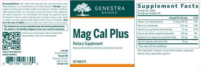 Photo of the Genestra Brands Mag Cal Plus label
