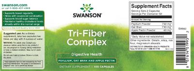 Photo of the Swanson Tri-Fiber Complex label