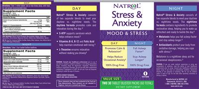 Photo of the Natrol Day label