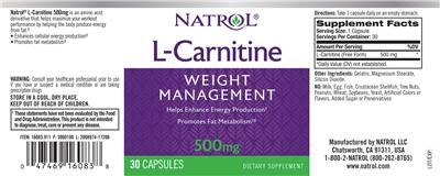 l carnitine pdf L-Carnitine 500 mg (Label) | Dietary Supplement Label Database (DSLD) Size:4oz Glass Dropper Bottle Nutritional and Antioxidant Wellness Glutatión liposomal Mega-Pack+®, 30