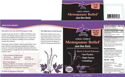 Photo of the Terry Naturally Menopause Relief label