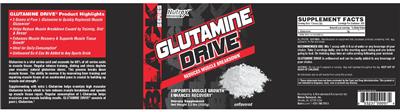Photo of the Nutrex Research Black Series Glutamine Drive Unflavored label