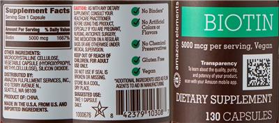 Biotin 5000 mcg
