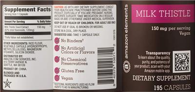 Milk Thistle 150 mg