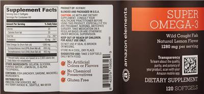 Super Omega-3 Natural Lemon Flavor 1280 mg