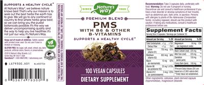 Photo of the Nature's Way PMS label