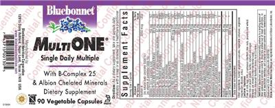Photo of the Bluebonnet Multi One label