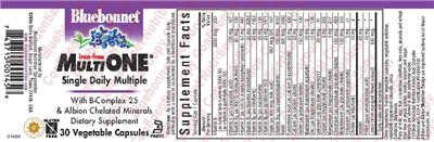 Photo of the Bluebonnet Multi One Iron-Free label