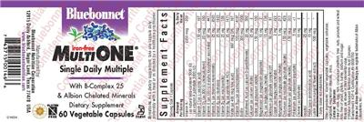 Photo of the Bluebonnet Multi One Iron-Free label