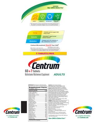 Photo of the Centrum Centrum Adults label
