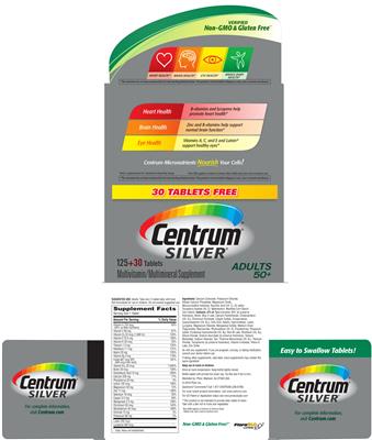 Photo of the Centrum Centrum Silver Adults 50+ label
