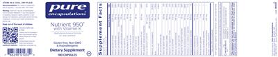 Nutrient 950 with Vitamin K