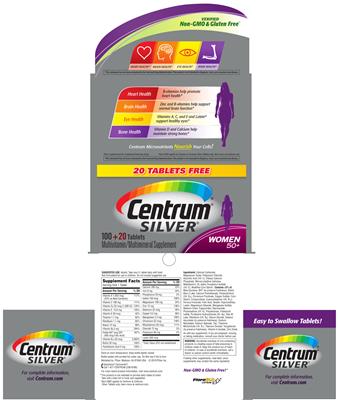 Photo of the Centrum Centrum Silver Women 50+ label