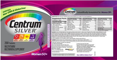 Photo of the Centrum Centrum Silver Women 50+ label