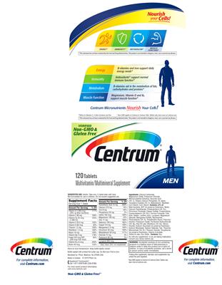 Photo of the Centrum Centrum Men label