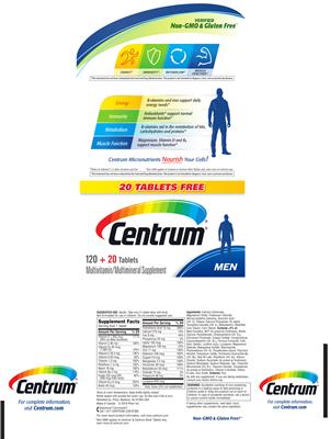 Photo of the Centrum Centrum Men label