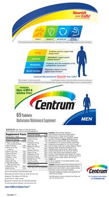 Photo of the Centrum Centrum Men label