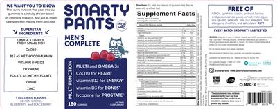 Photo of the SmartyPants Men's Complete label