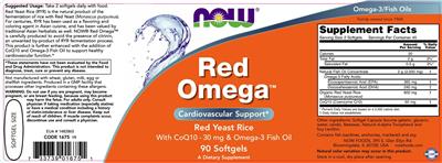 Photo of the NOW Red Omega label