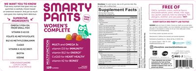 Photo of the SmartyPants Women's Complete label