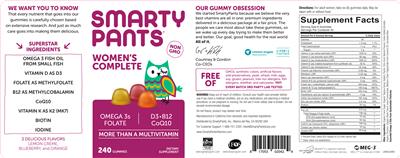 Photo of the SmartyPants Women's Complete label