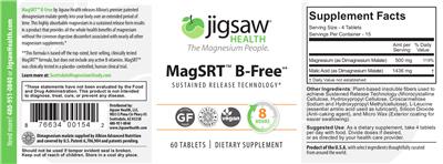 Photo of the Jigsaw Health MagSRT B-Free label
