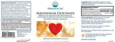 Magnesium Glycinate 400 mg