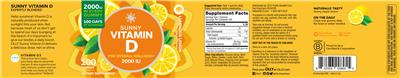 Sunny Vitamin D Luminous Lemon 2000 IU