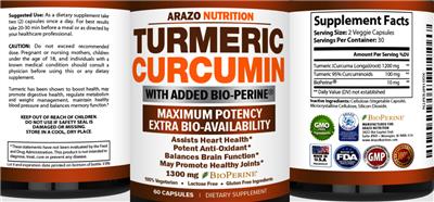 Turmeric Curcumin 1300 mg