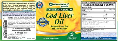 Triple Strength Cod Liver Oil