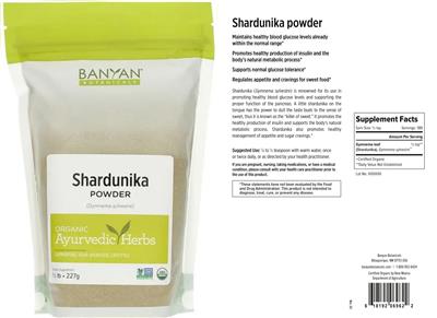 Photo of the Banyan Botanicals Shardunika Powder label