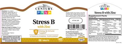 Photo of the 21st Century Stress B with Zinc label