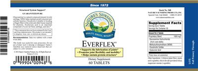 Photo of the Nature's Sunshine Everflex label