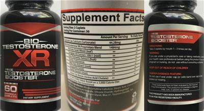 Photo of the Bio Testosterone XR Bio Testosterone XR label