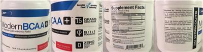 Photo of the USPlabs Modern BCAA+ Fruit Punch label