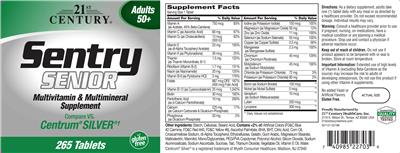 Photo of the 21st Century Sentry Senior label