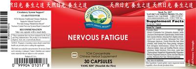 Photo of the Nature's Sunshine Nervous Fatigue label