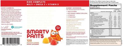 Photo of the SmartyPants Kids Complete label