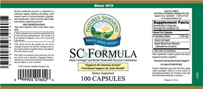 Photo of the Nature's Sunshine SC Formula label