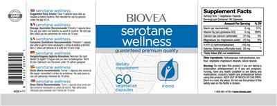 Photo of the BIOVEA Serotane Wellness label