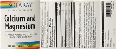 Calcium and Magnesium