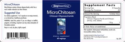Photo of the Allergy Research Group MicroChitosan label