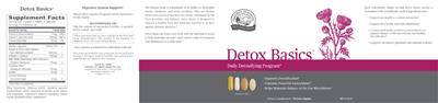Photo of the Nature's Sunshine Detox Basics label