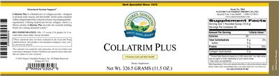 Photo of the Nature's Sunshine Collatrim Plus label