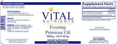 Evening Primrose Oil 500 mg